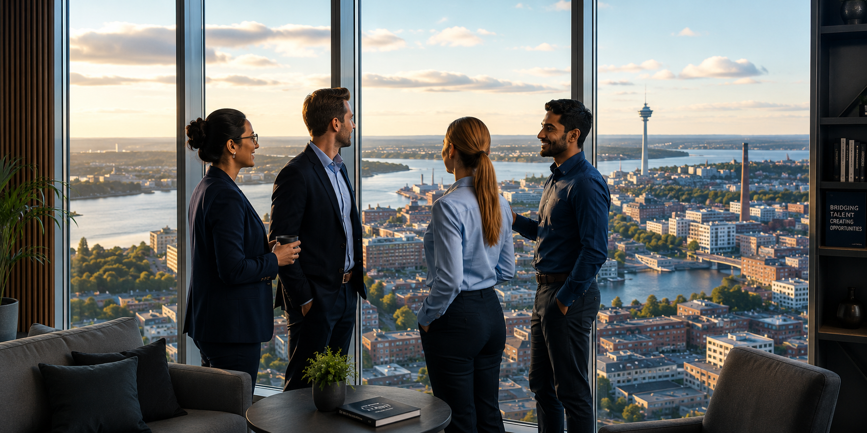 Professionals connecting in Tampere